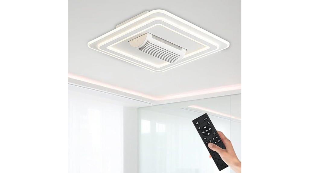 bladeless ceiling fan lights