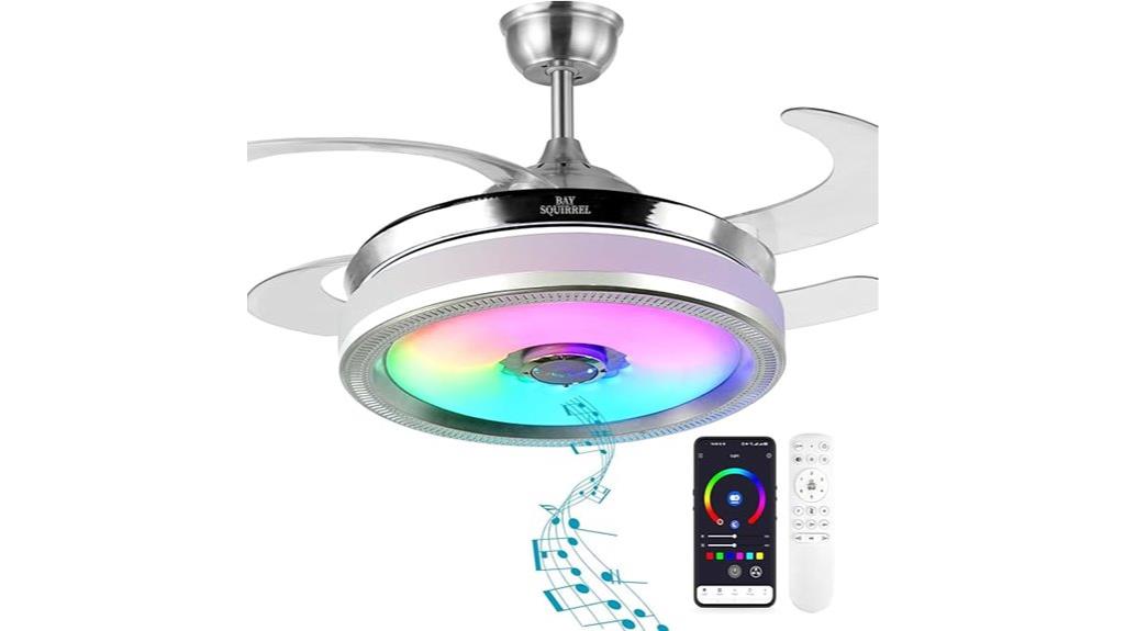 bluetooth ceiling fan with speaker