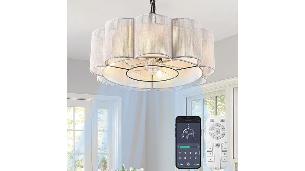 boho rattan ceiling fan