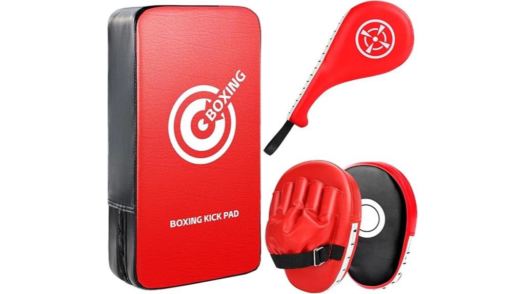 boxing kick mitt set
