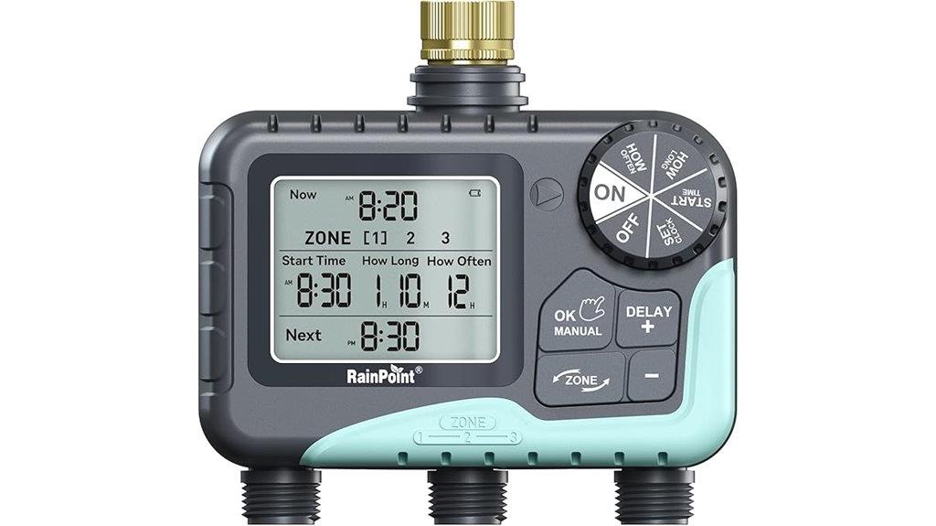 brass inlet sprinkler timer