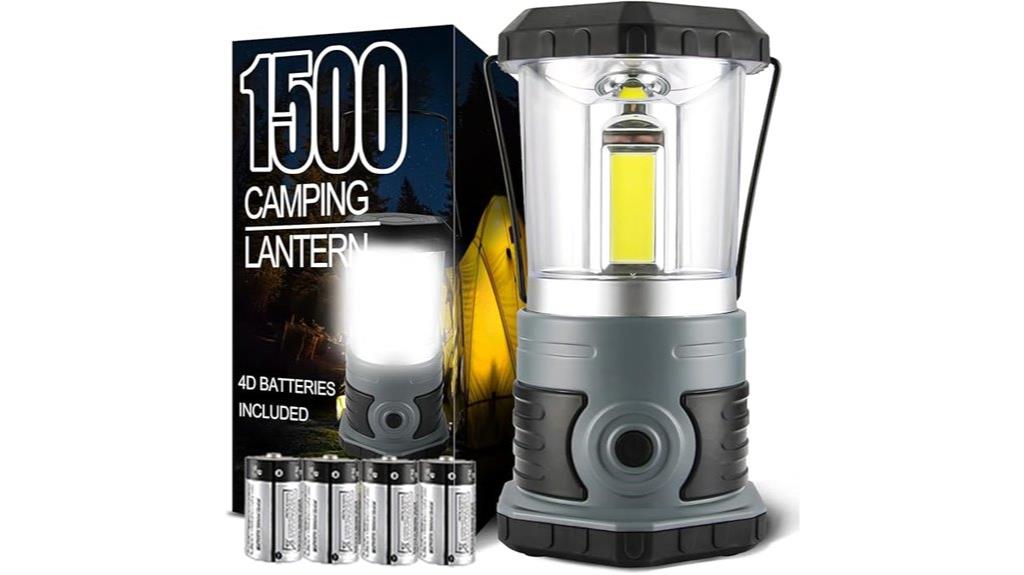bright battery powered camping lantern