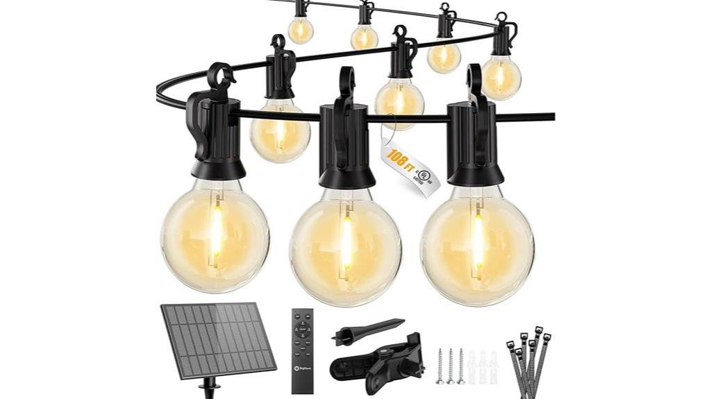 bright solar string lights