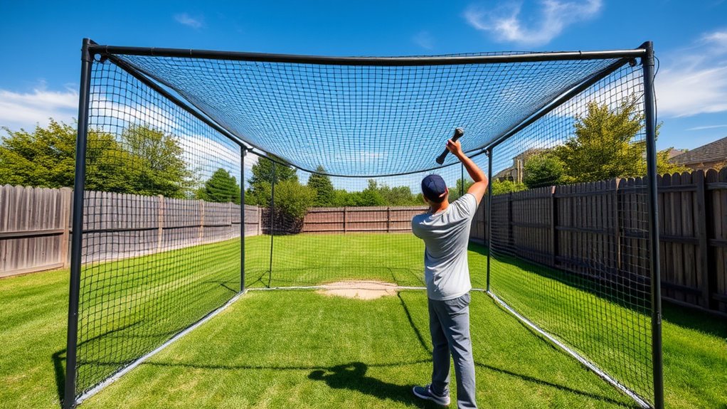 build backyard batting cage