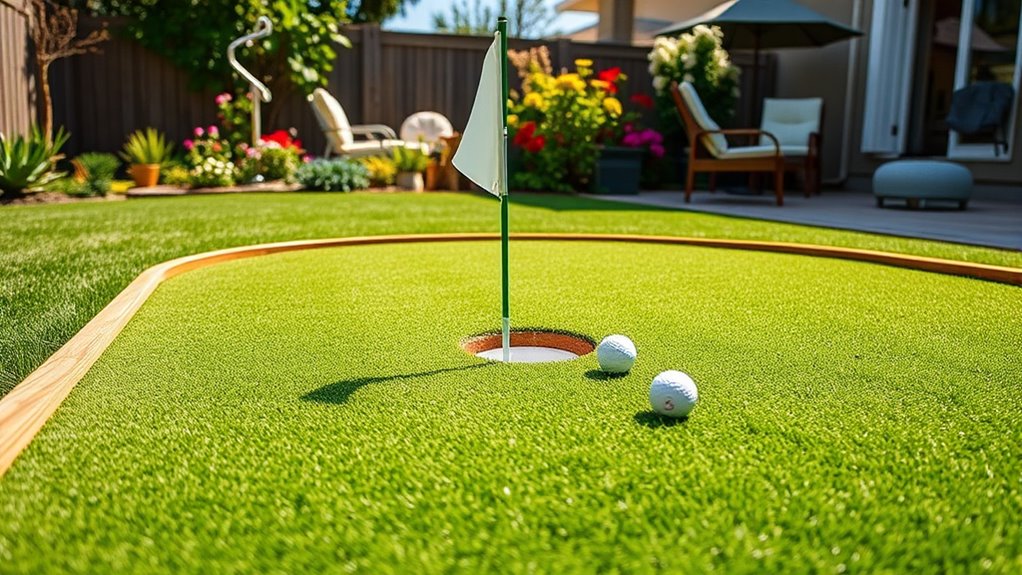 build durable backyard putting green