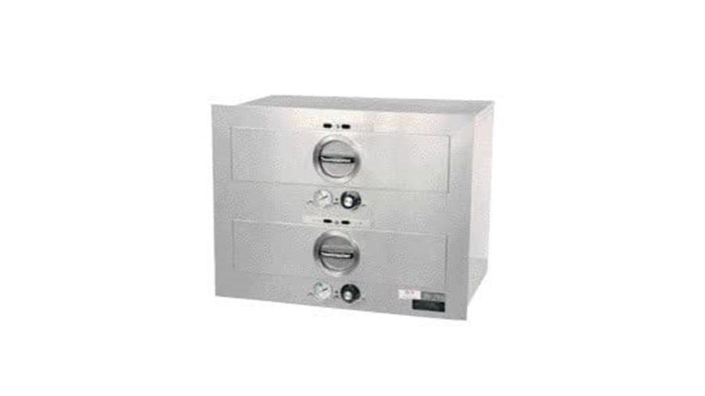 built in food warming drawer