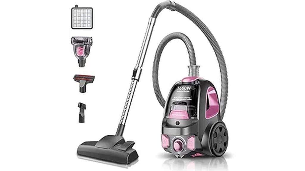 canister vacuum with hepa