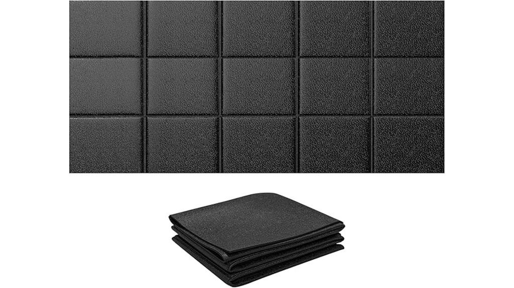carpet compatible shock absorbing mat