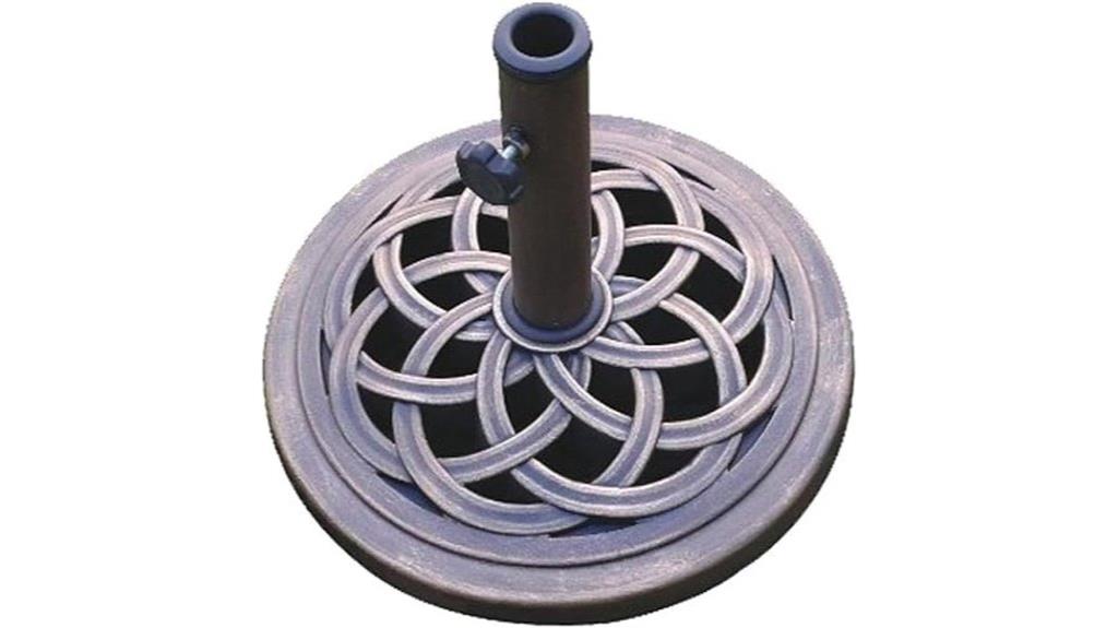 cast stone umbrella base