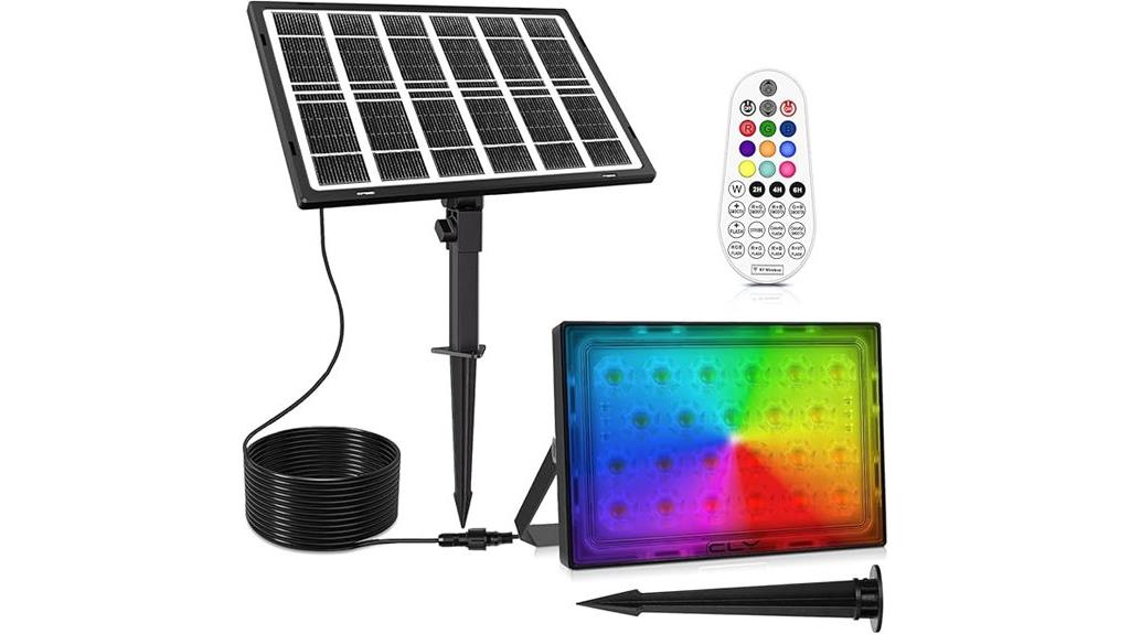 colorful solar light remote