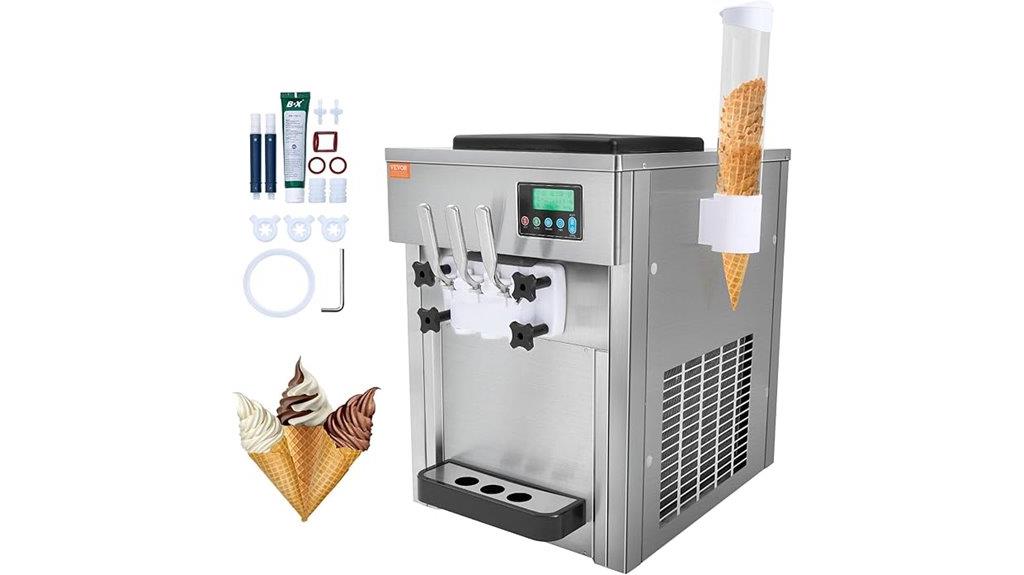 commercial ice cream capacity