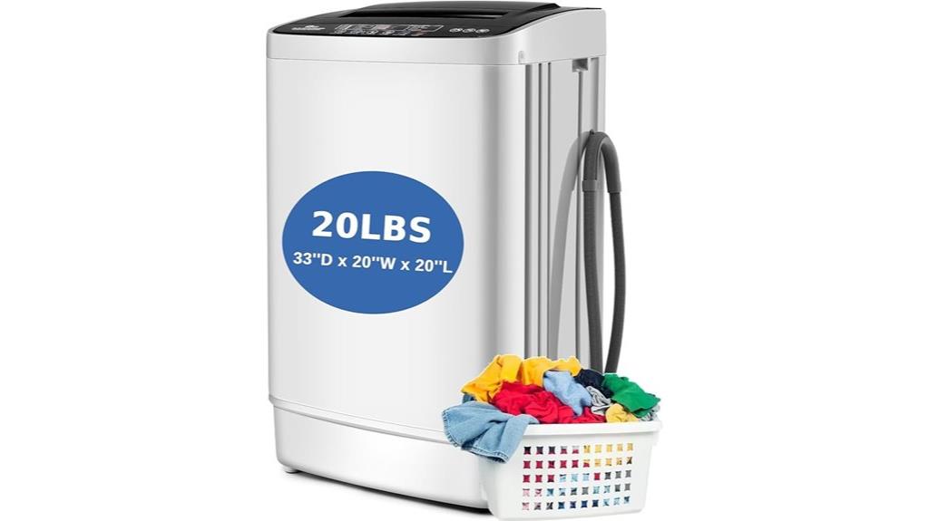 compact 20lbs washing machine