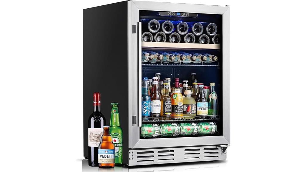 compact beverage wine cooler