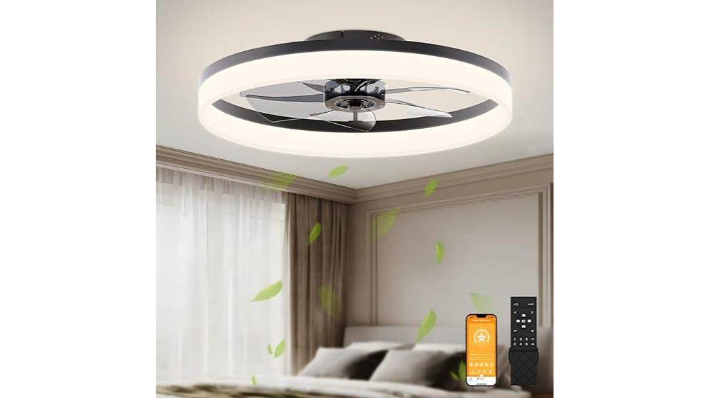compact ceiling fan with remote