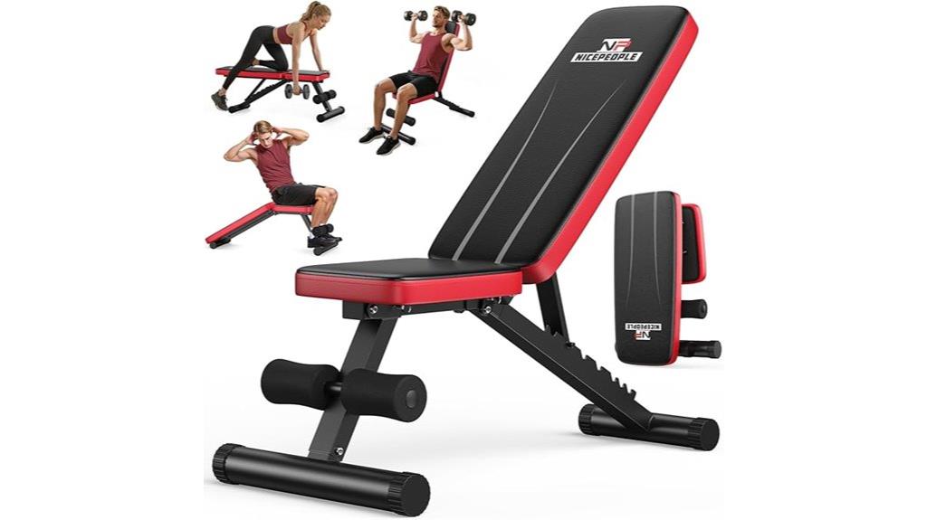 compact foldable workout bench