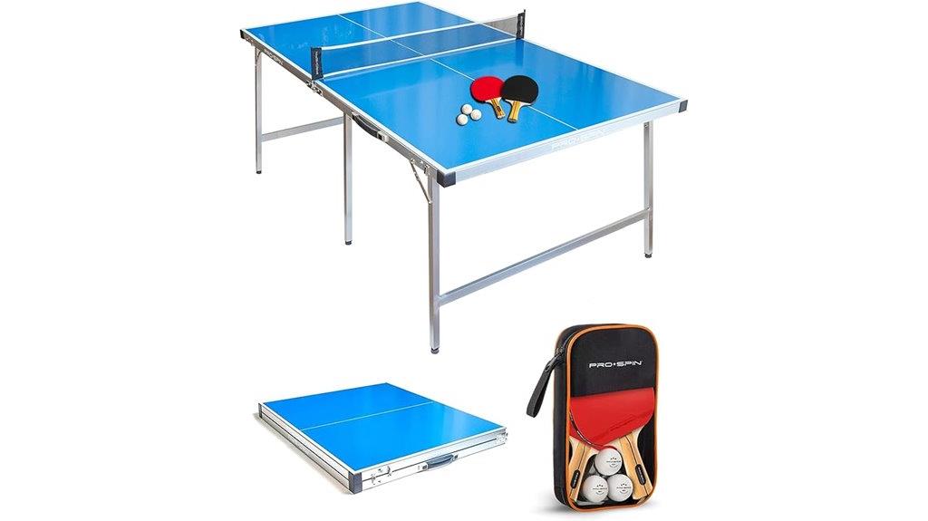 compact ping pong set