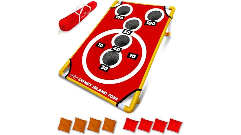 coney island cornhole game