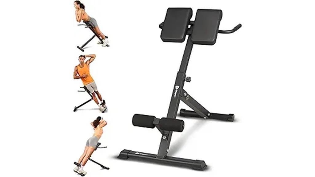 core and back workout equipment