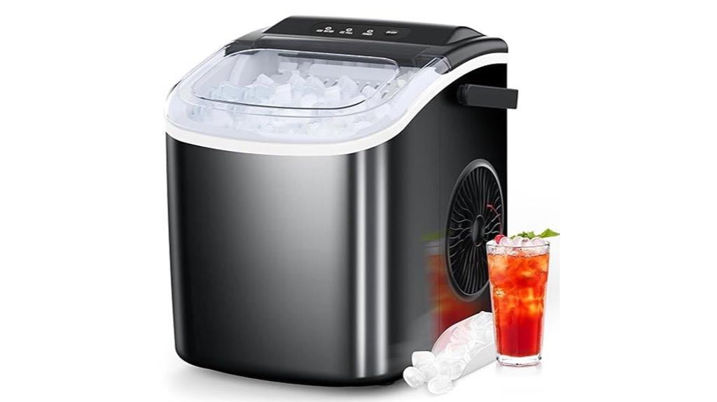 countertop ice maker capacity