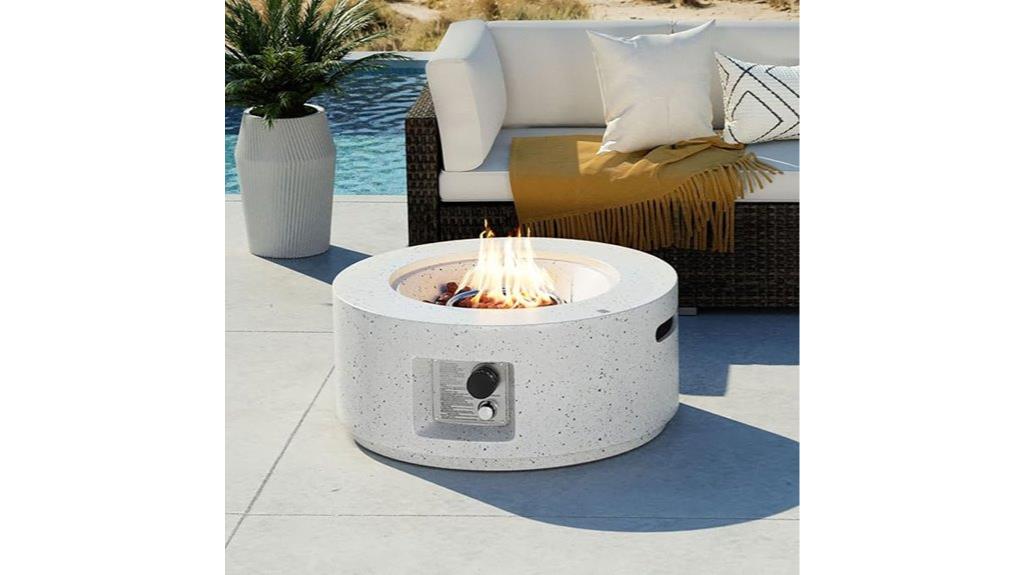 coziest outdoor fire table