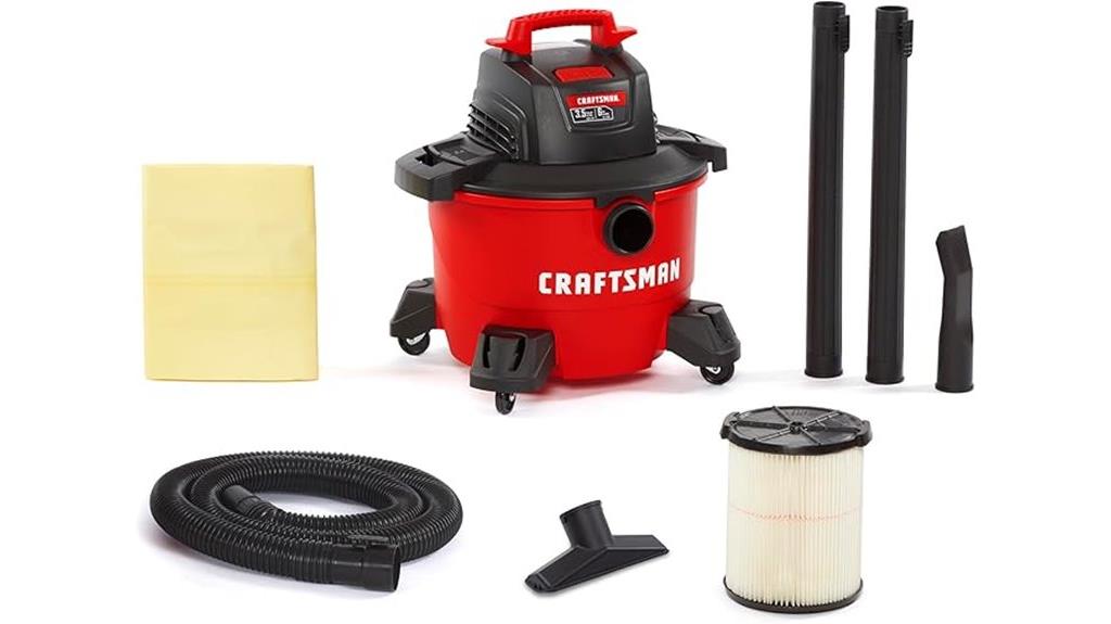 craftsman 6 gallon wet vac