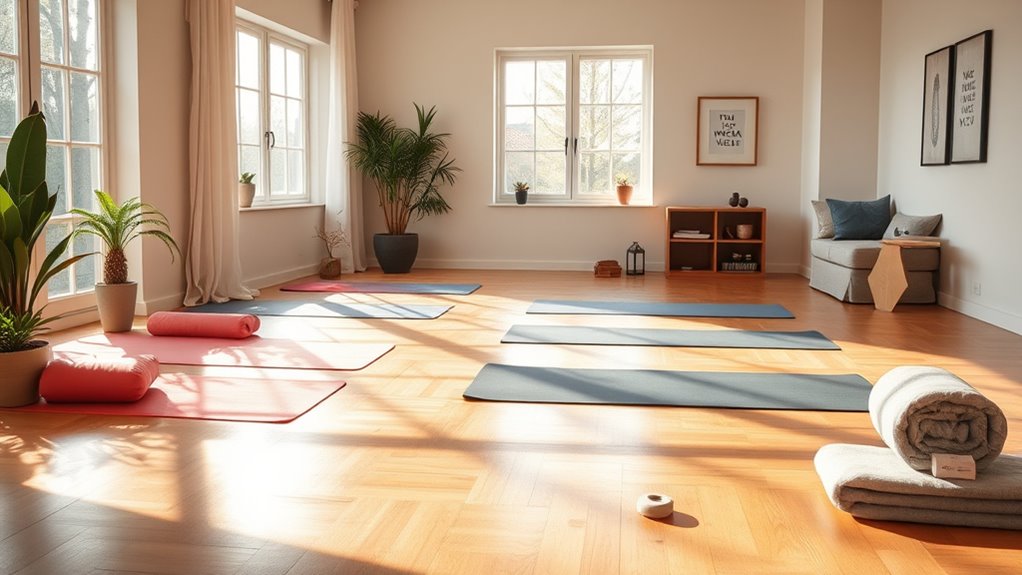 create a peaceful yoga sanctuary