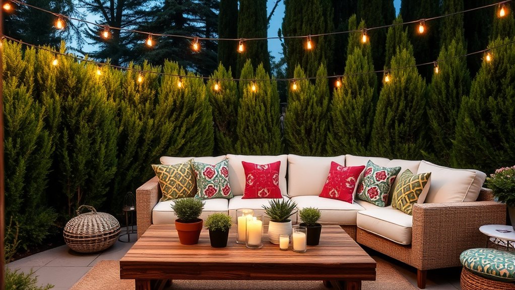 create cozy outdoor retreat