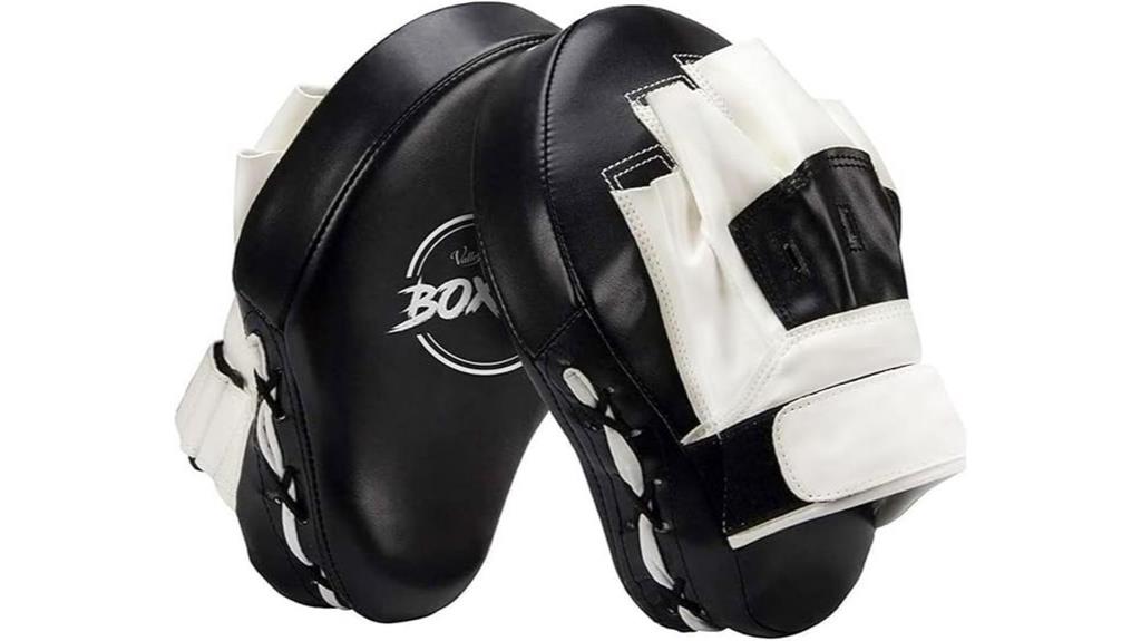 curved focus punching mitts