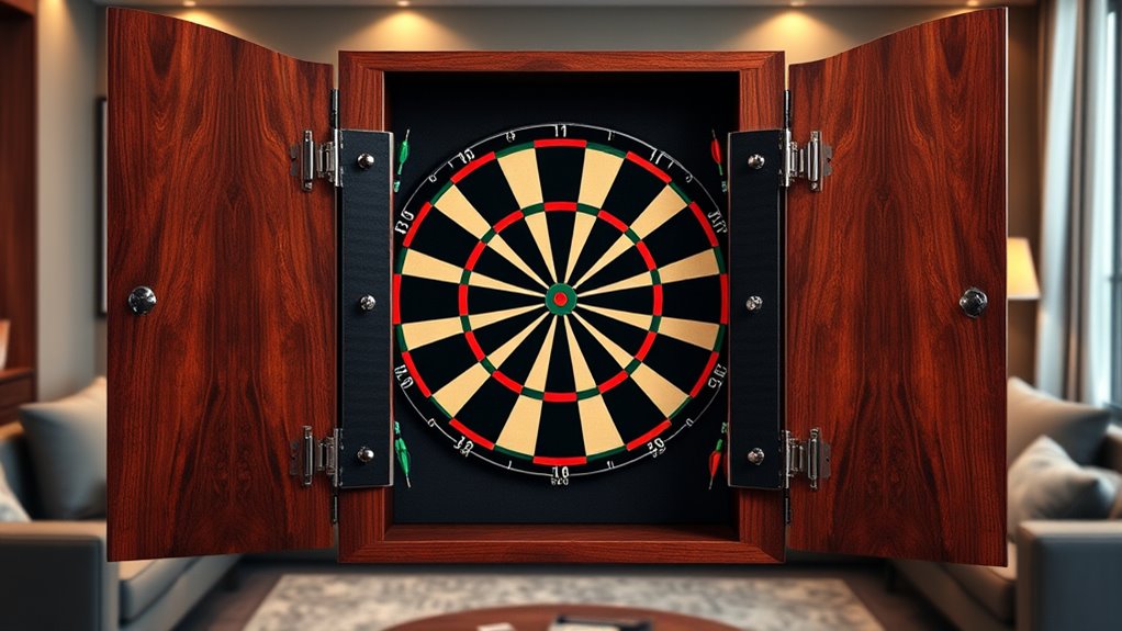 dartboard cabinet set considerations