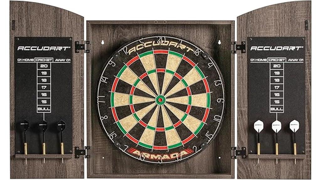dartboard cabinet set
