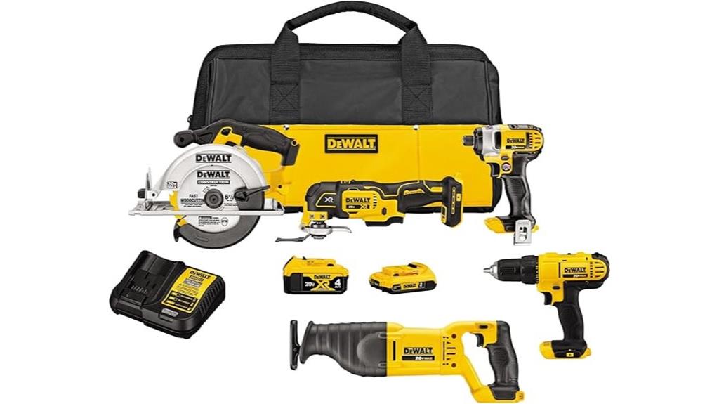 dewalt five tool combo kit