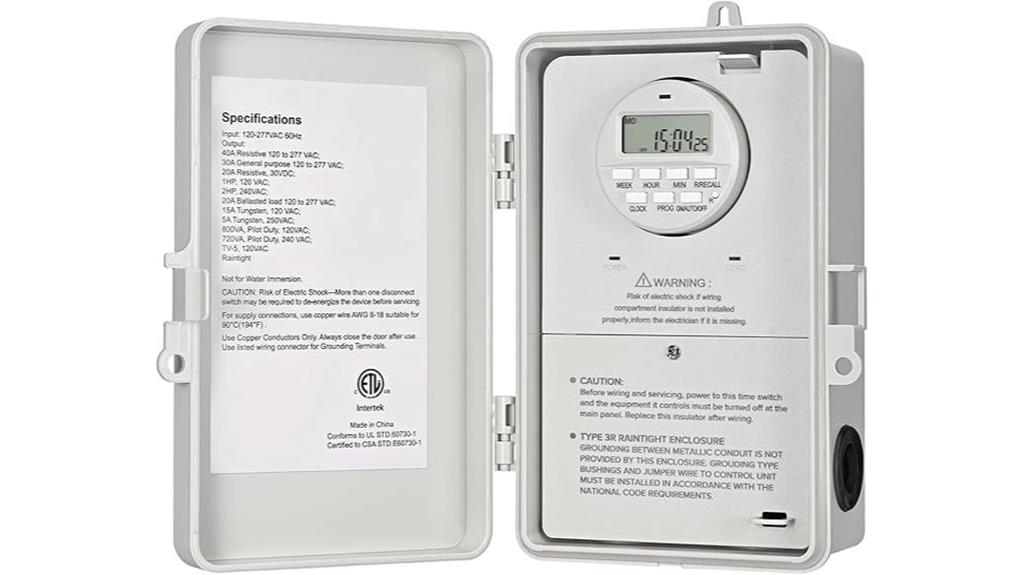 digital 2hp timer switch