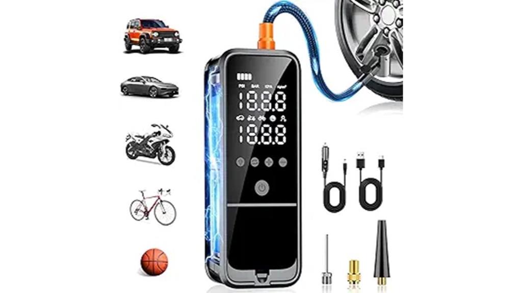 digital tire inflator led