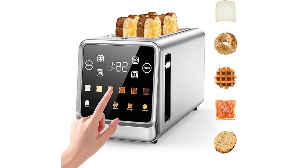 digital touch screen toaster
