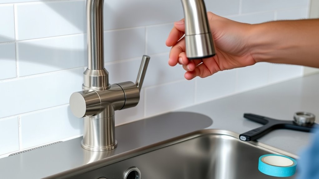 diy kitchen faucet installation