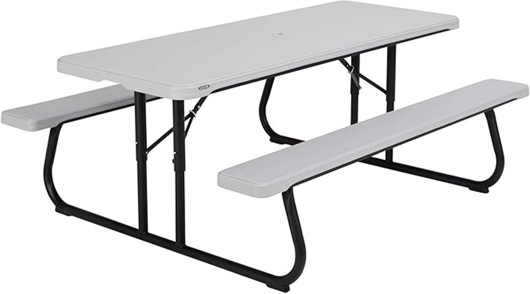 durable 6 foot picnic table