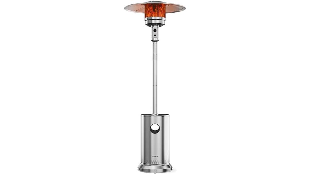 east oak 50 000 btu patio heater