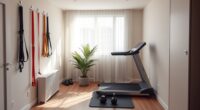 efficient small gym setup