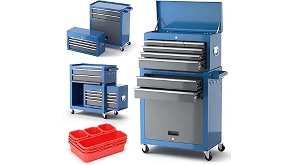 eight drawer mobile tool chest