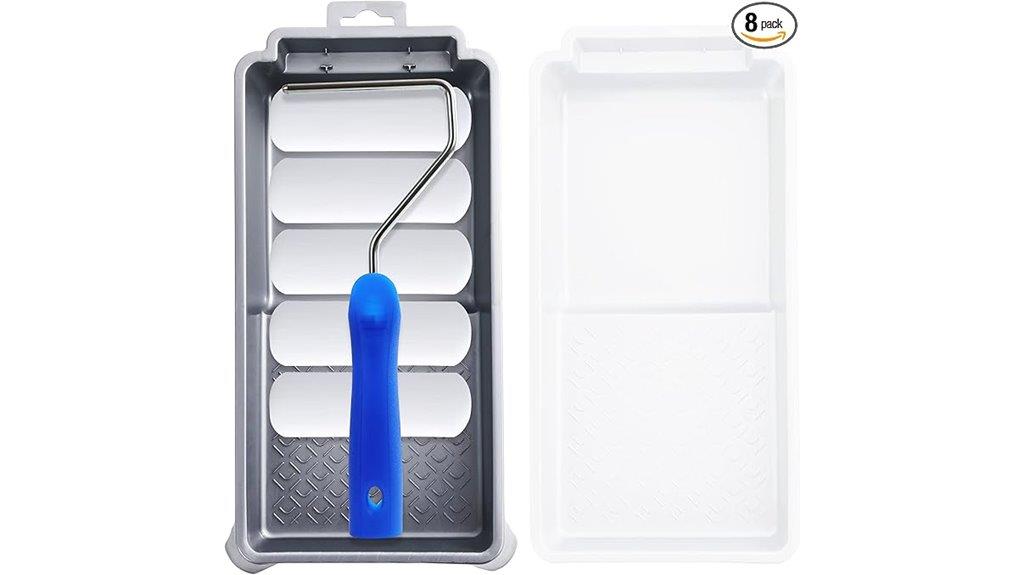 eight foam paint rollers