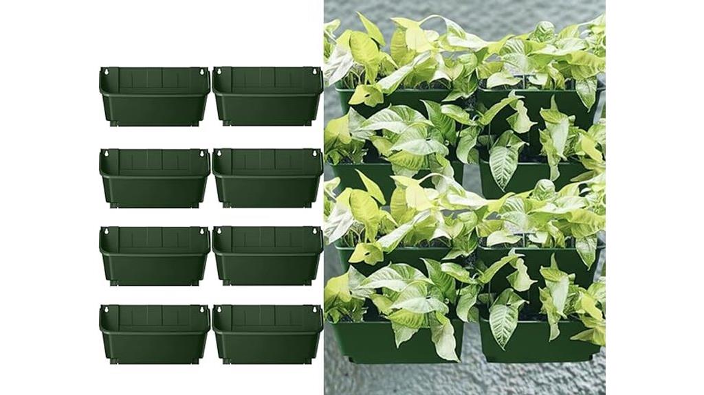 eight pack wall planters