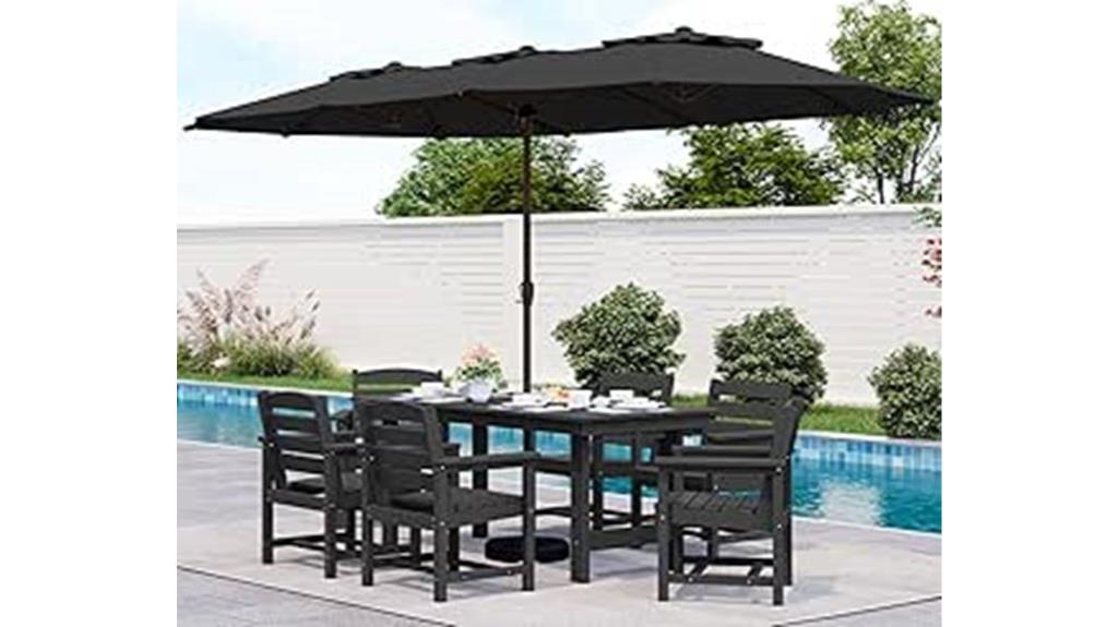 eight piece patio table