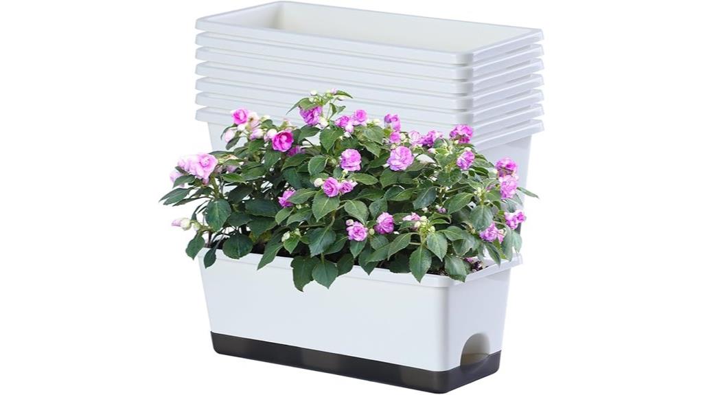 eight piece window planter set