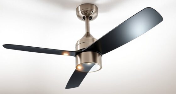 elegant led dimmable fans