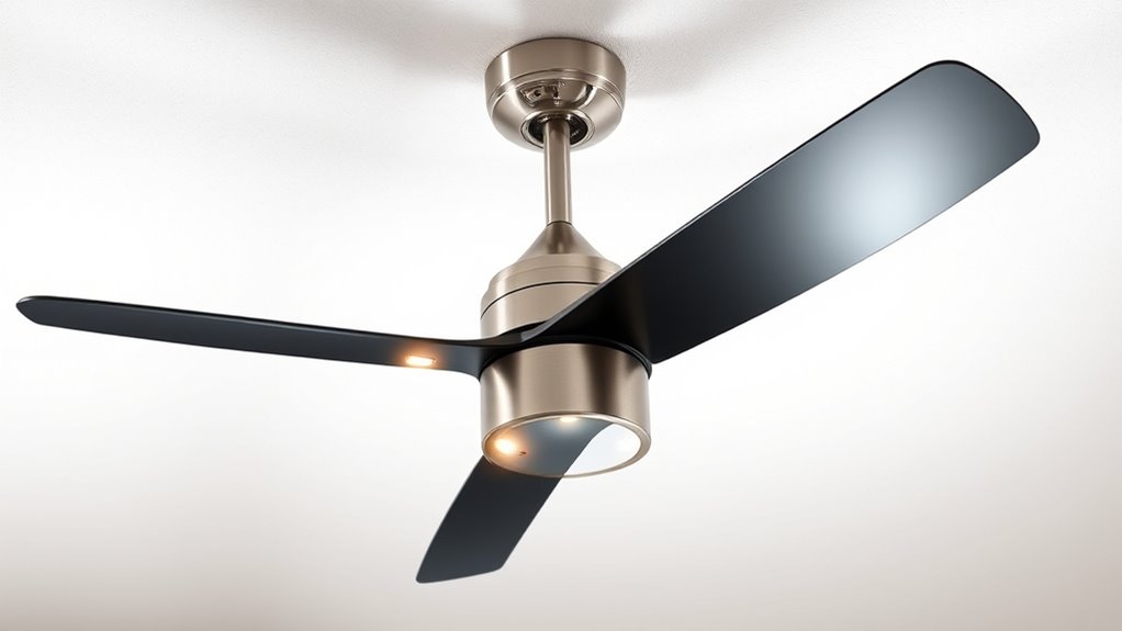 elegant led dimmable fans