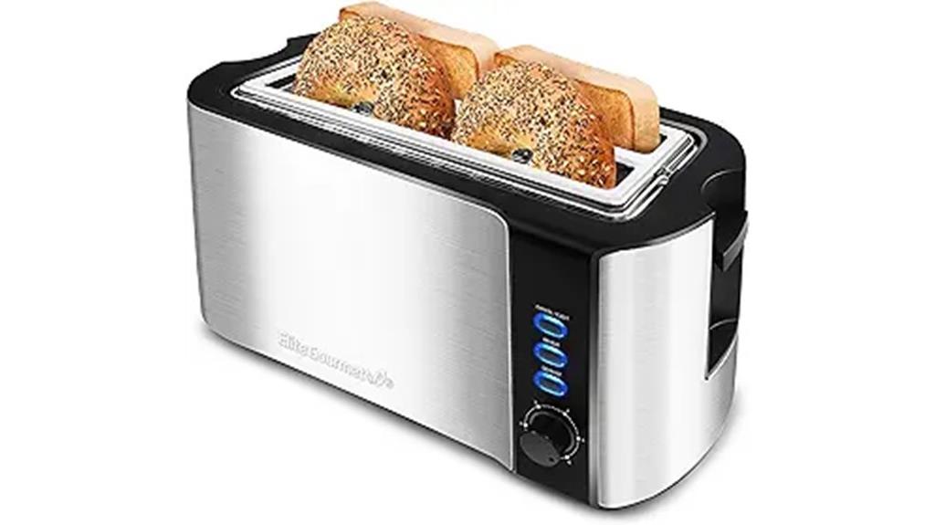 elite gourmet 4 slice toaster