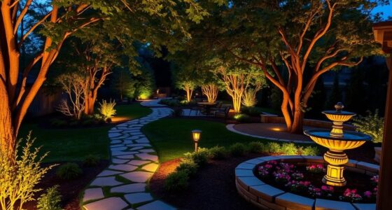 enhancing landscape with lighting
