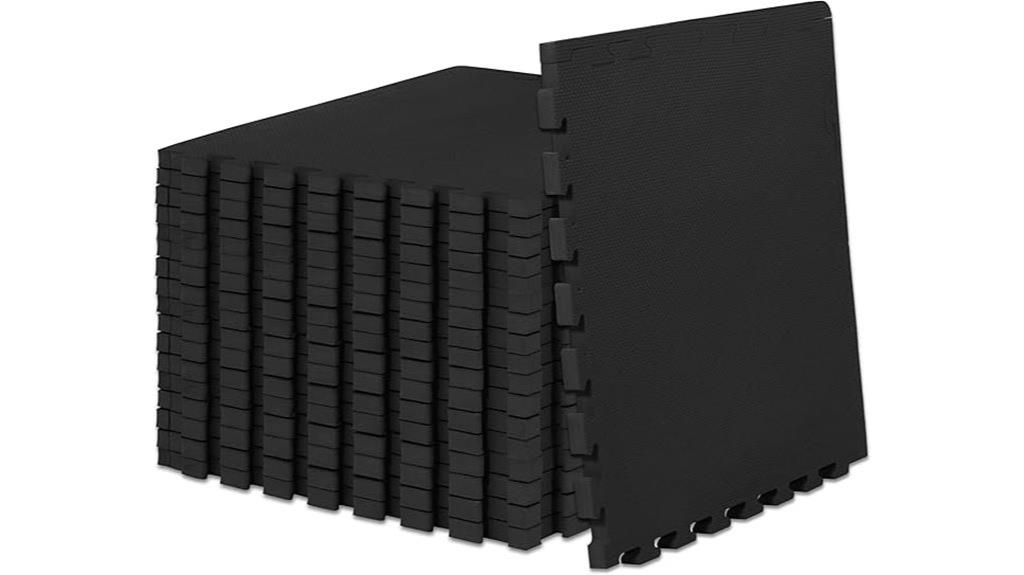 extra thick black exercise mat