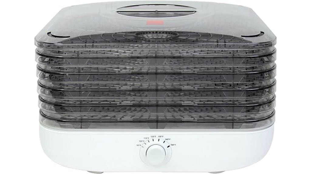 five tray food dehydrator