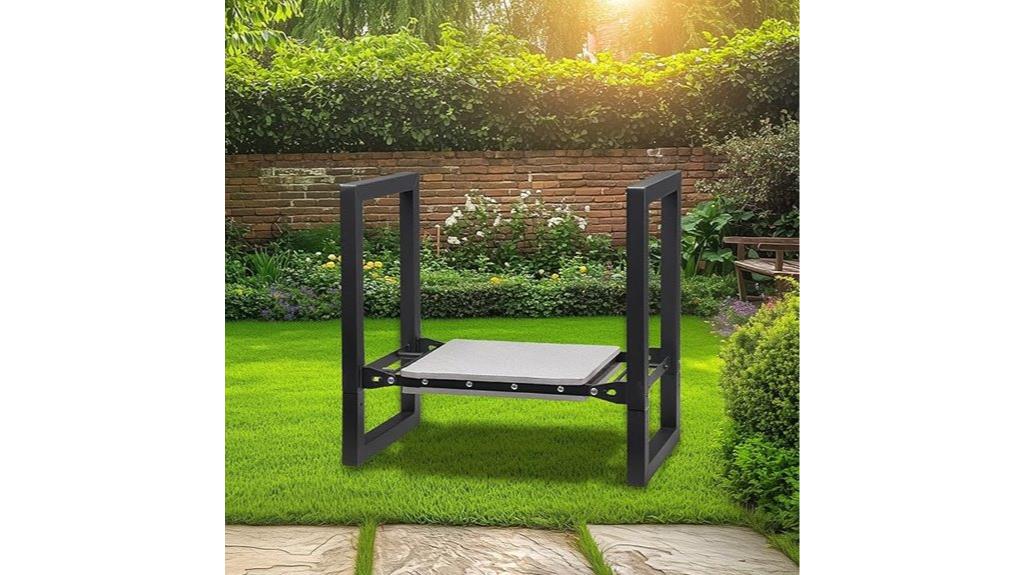 foldable garden seat with handles